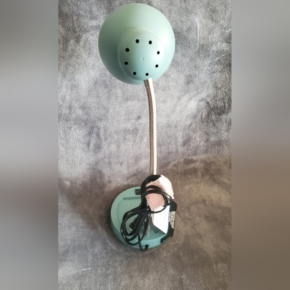 LED Gooseneck Desk Lamp with Catch-All Base & AC Outlet - Teal - Picture 12 of 12